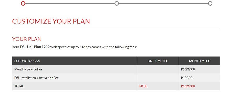 フィリピンのインターネット環境　PLDT値段